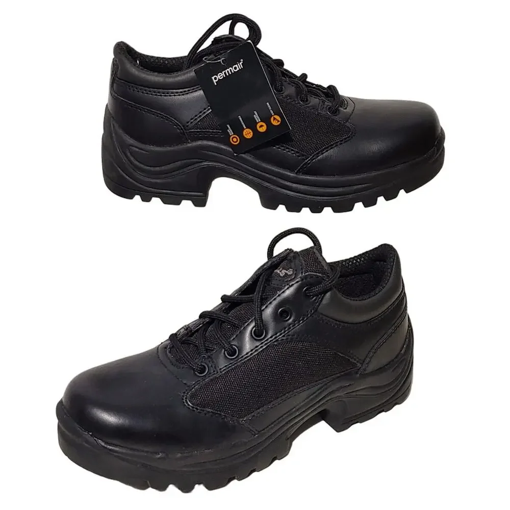Galls Duty Boot Athletic Oxford Low Top Shoes Leather Black Mens Size US 7M NWT
